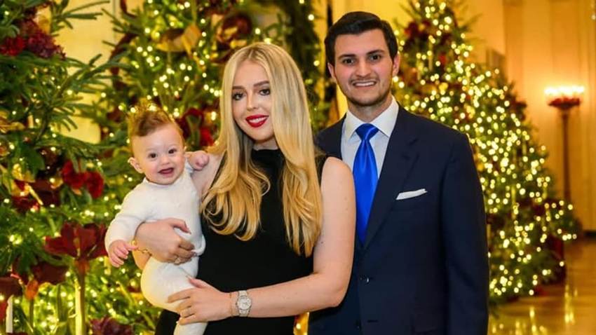 El adorable hijo de Tiffany Trump sorprende por su gran parecido con su abuelo en una rara aparición pública