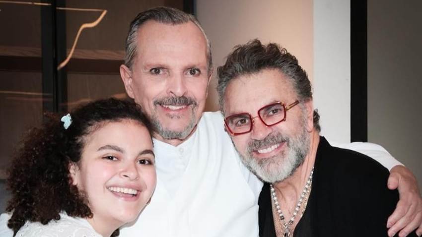 Mijares y su hija comparten la emoción de reunirse con su ídolo Miguel Bosé