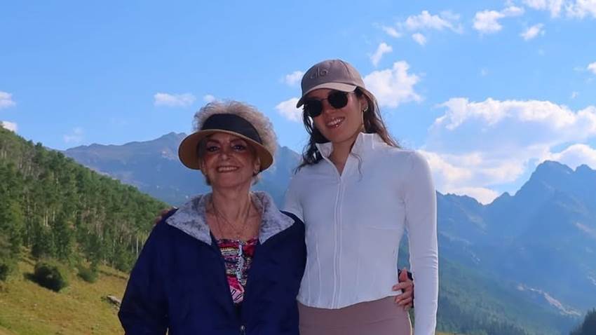 Doña Cuquita, la invitada especial de América Fernández en sus vacaciones en Vail