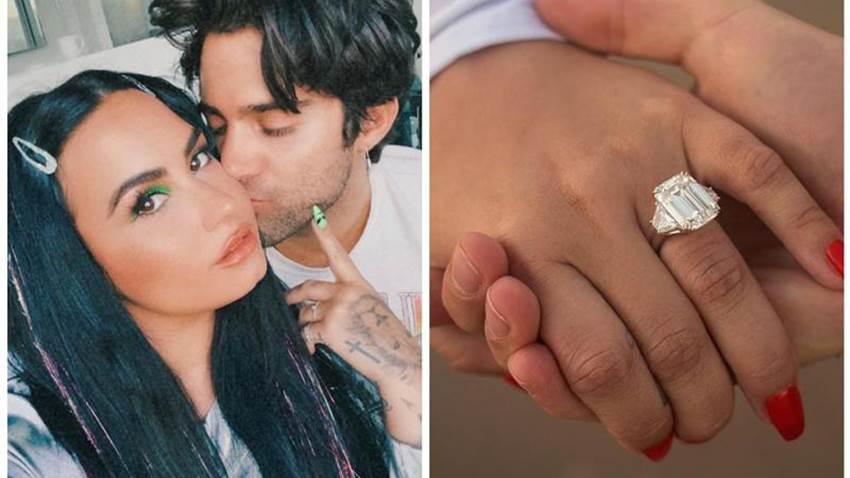 Demi Lovato y los detalles de su anillo de compromiso valuado en más de 250 mil dólares