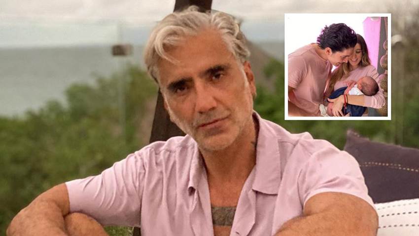 La tierna foto de la nieta de Alejandro Fernández junto a su tío