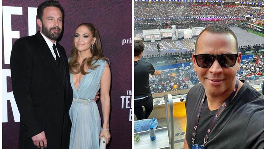 Jennifer Lopez, Ben Affleck y A-Rod coinciden en el Super Bowl