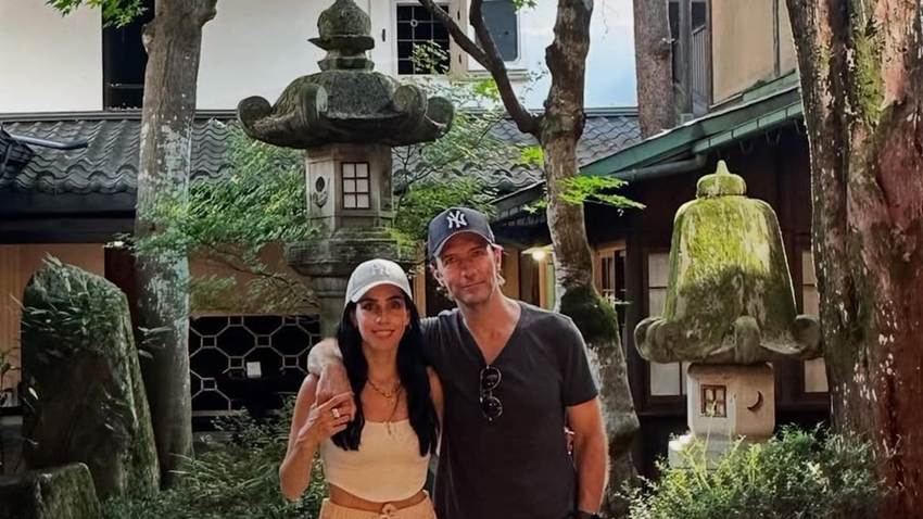 Sandra Echeverría y Leonardo de Lozanne comparten las fotos más románticas de su aventura en Japón