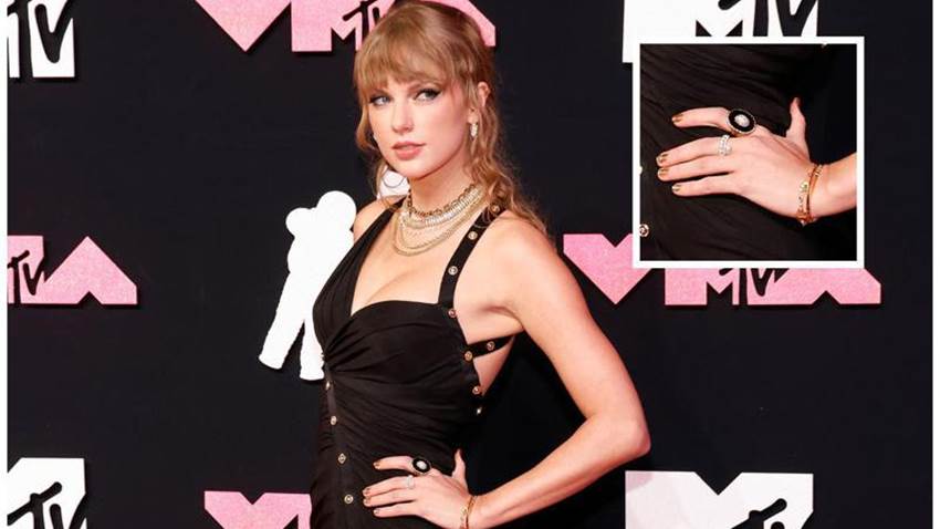 Taylor Swift rompe costosísimo anillo vintage de $12 mil en los MTV VMAs