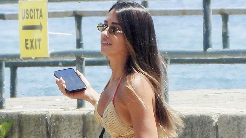 Antonela Roccuzzo disfruta el verano en Portofino con sus hijos y la familia de Cesc Fàbregas