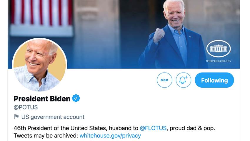 Cuentas oficiales de redes sociales cambian a nuevo presidente