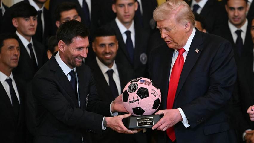 Lionel Messi, de visita en la Casa Blanca, recibe elogios de Trump: ‘Quizás seas mejor que Pelé’