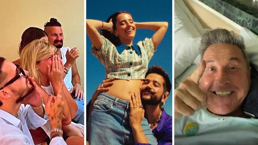 La feliz reacción de la familia de Evaluna y Camilo por su embarazo