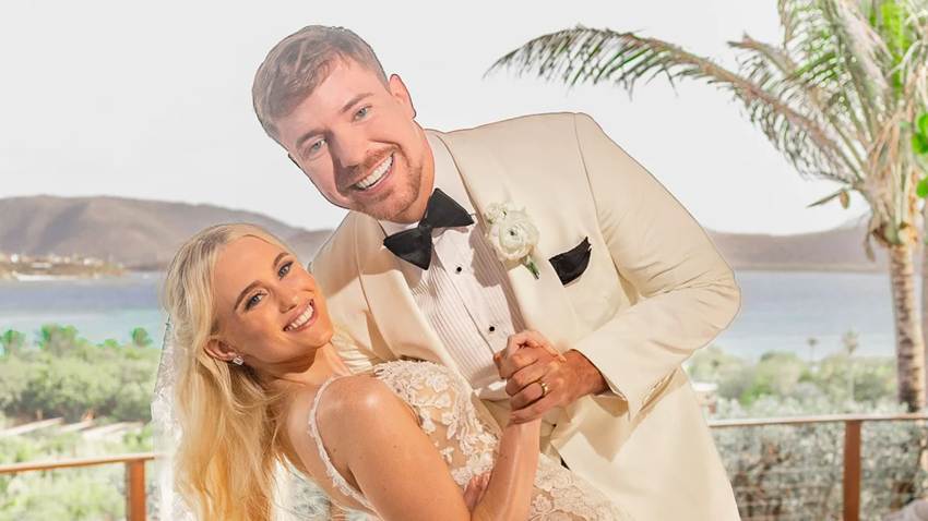 MrBeast y Thea Booysen ya son marido y mujer, así fue la íntima boda en una isla privada del Caribe