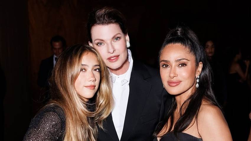 Salma Hayek, Linda Evangelista y Valentina Paloma brillan juntas en la gala Caring for Women