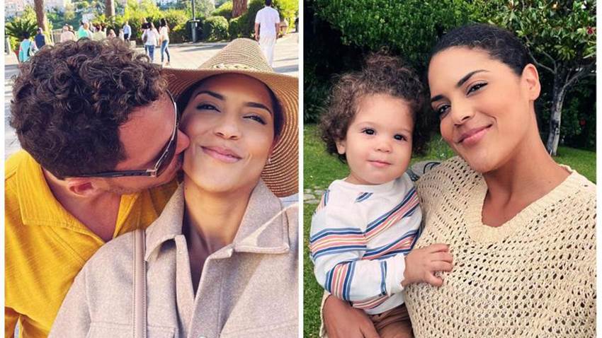 La tierna reacción del esposo y el bebé de Francisca al ver su corte de pelo