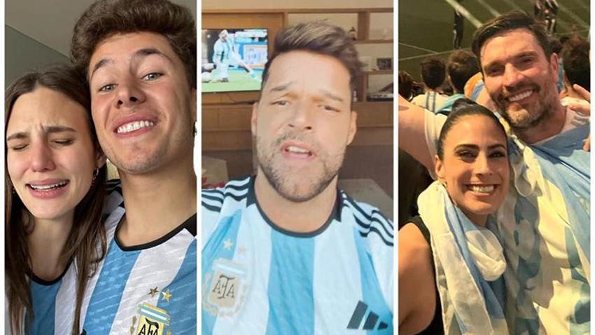 Los famosos celebran el triunfo de Argentina en el Mundial de Catar