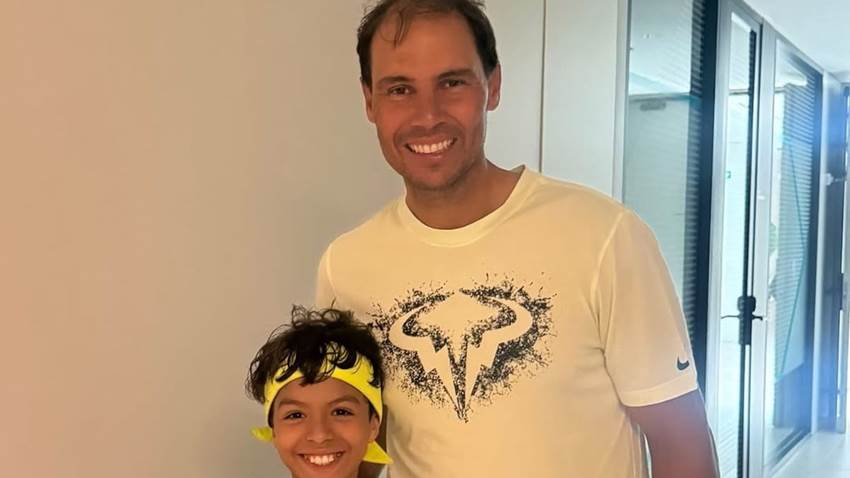 El hijo de Ninel Conde y su emocionante encuentro con su ídolo, el tenista Rafa Nadal