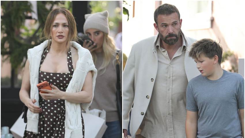 Jennifer Lopez se une a Ben Affleck y a su hijo Samuel en una salida de compras previo a Navidad
