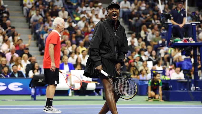 Venus Williams lleva la alta costura a las canchas del US Open