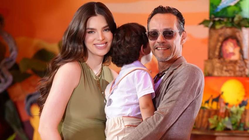 Marc Anthony y Nadia Ferreira celebran los tres años de su hijo Marquitos con una mágica fiesta de 'El Rey León'
