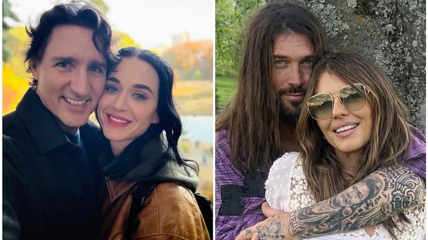 Las parejas que el 2025 nos dejó: de Katy Perry y Justin Trudeau a Elizabeth Hurley y Billy Ray Cyrus
