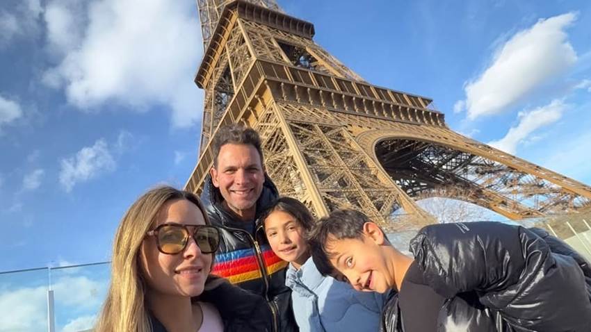 De París a Londres: Odalys Ramírez y Pato Borghetti continúan con su romántica luna de miel familiar
