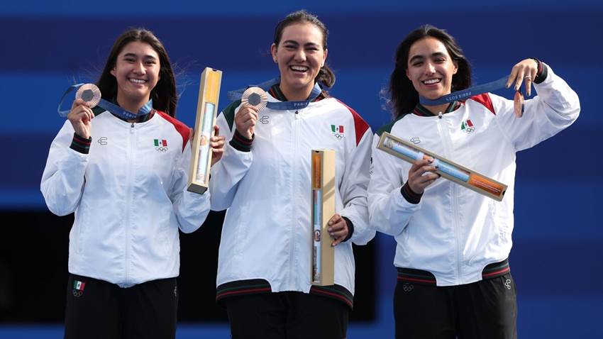 El equipo femenil de tiro con arco logra la primera medalla para México en París 2024