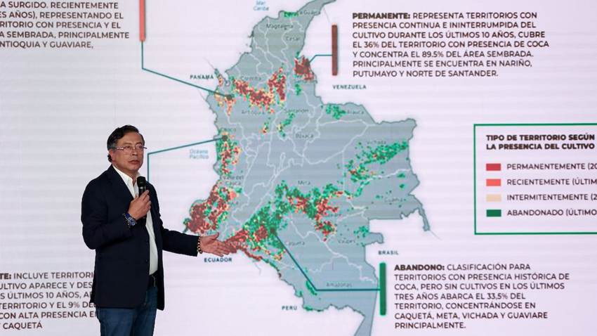 Petro amenaza con excluir a la ONU del monitoreo de drogas