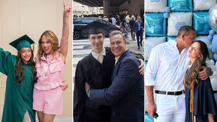 ¡Papás orgullosos! Así celebran los hijos de los famosos su graduación en 2026