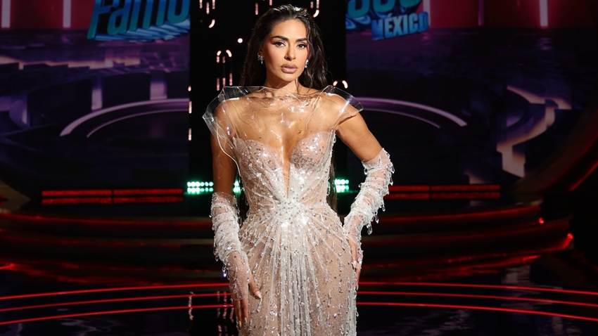 Galilea Montijo se transforma en una escultura viva con un lujoso y revelador vestido en el estreno de LCDLF