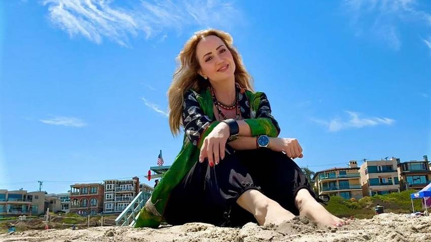 Andrea Legarreta disfruta en solitario de una visita a California
