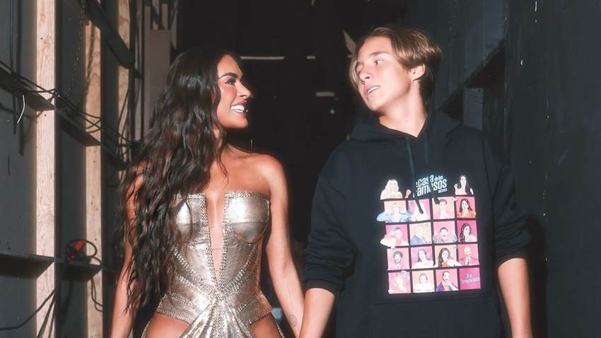 Galilea Montijo y Fernando Reina, unidos por su 'campeón de goleo', su hijo Mateo