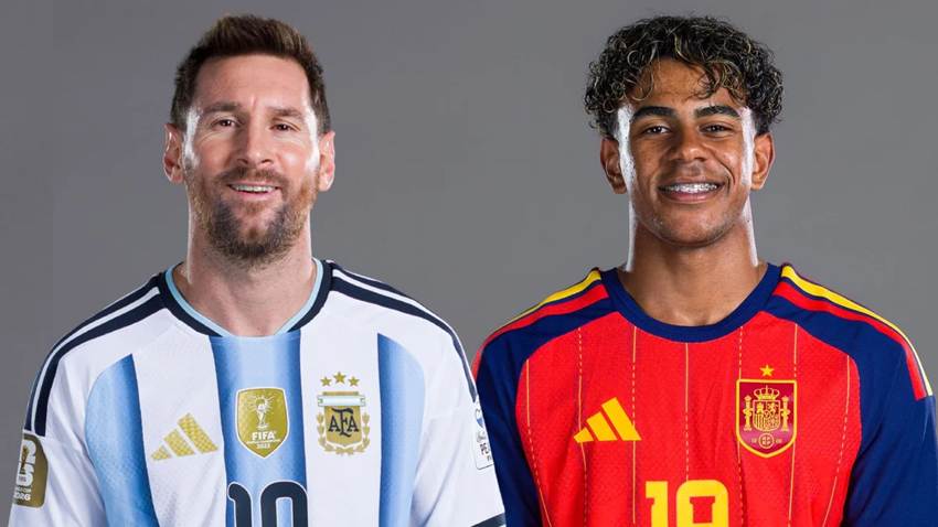 Lionel Messi bañando a un bebé Lamine Yamal: la historia real detrás de la foto de 2007 que predijo la final del Mundial