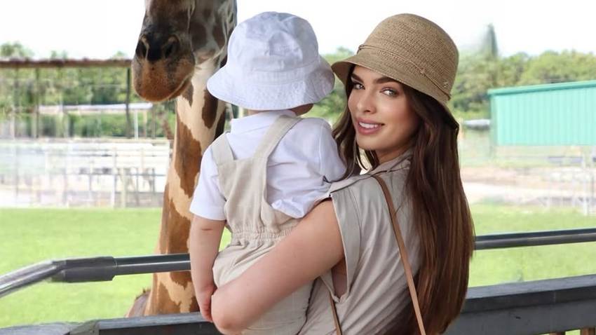 La foto más tierna de Nadia Ferreira: su hijo Marquitos transforma su pancita en una obra de arte