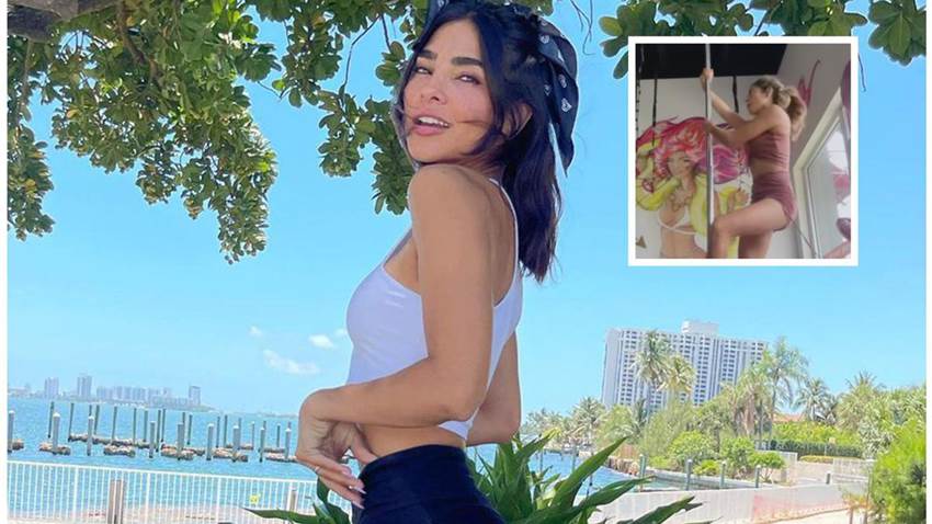 Alejandra Espinoza deja sin aliento a sus fans con sus clases de ‘pole dance’