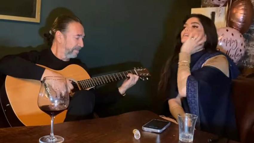Ana Bárbara celebra su cumpleaños cantando con ‘El Buki’ y Demián Bichir