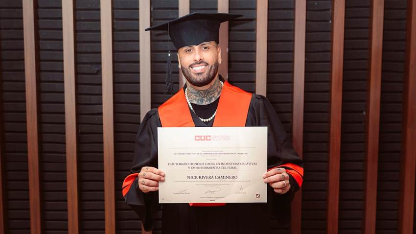 Nicky Jam recibe Doctorado Honoris Causa en Colombia: 'Un honor que recibo con humildad y compromiso'