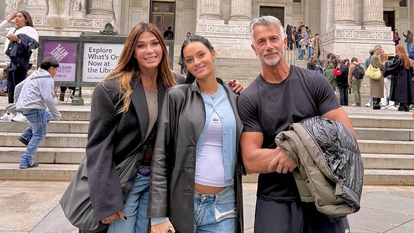 En medio de su embarazo, Oriana Sabatini se embarca en una aventura por Nueva York con sus padres