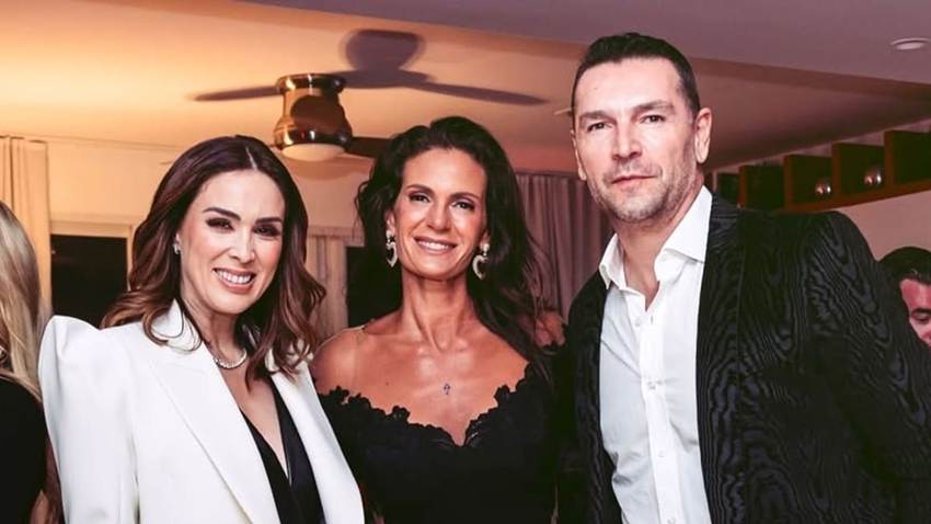 Jacky Bracamontes y Martín Fuentes, asistentes a la exclusiva fiesta de la esposa de Andrea Bocelli
