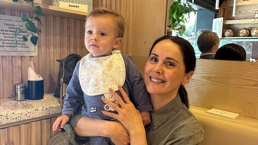 Natalia Esperón regala una dosis de ternura con un nuevo posado con su nieto