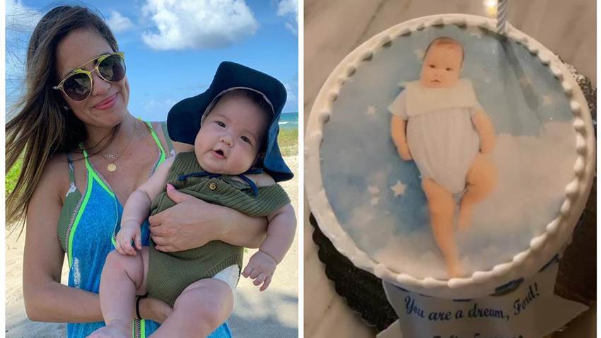 Pamela Silva celebra los cinco meses de baby Ford con un pastel súper original