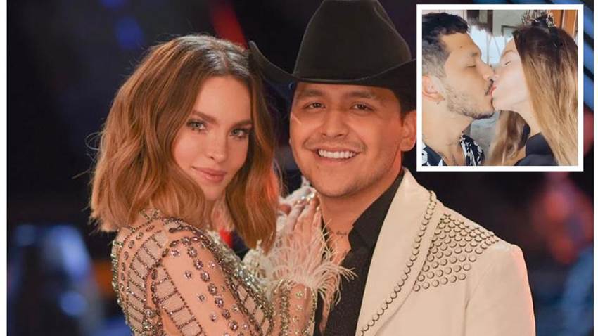 Entre besos y caricias... así disfrutan Belinda y Christian Nodal en la playa