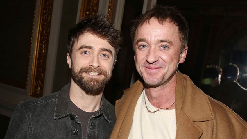Daniel Radcliffe y Tom Felton se reencuentran en Nueva York a 24 años del estreno de Harry Potter