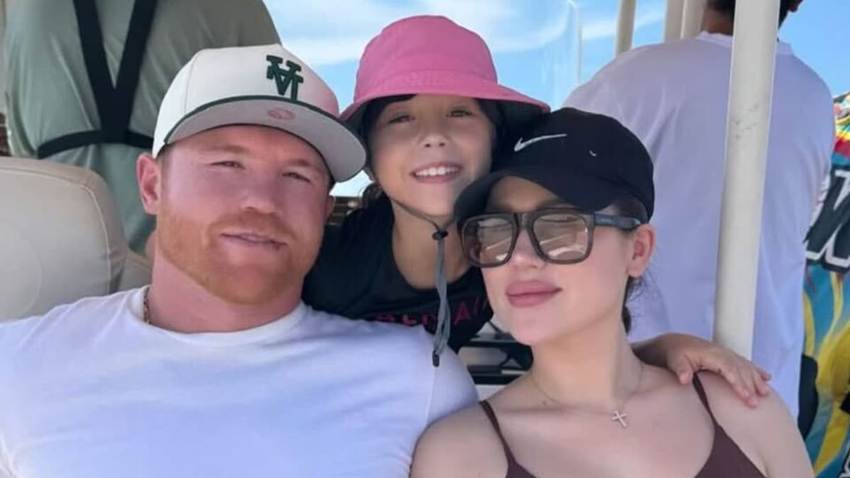 'El Canelo' y su esposa presumen vistazos de su escapada familiar con sus hijas, Fernanda y Eva Victoria