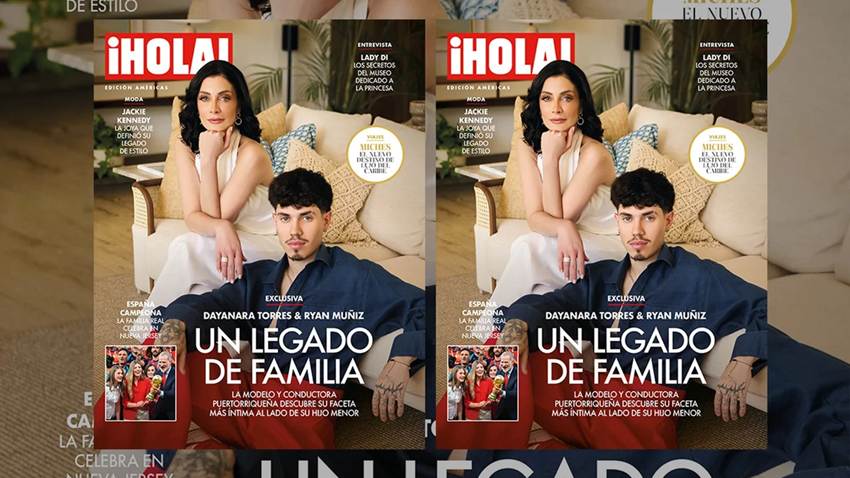 Dayanara Torres & Ryan Muñiz en la portada de ¡HOLA!: un legado de familia