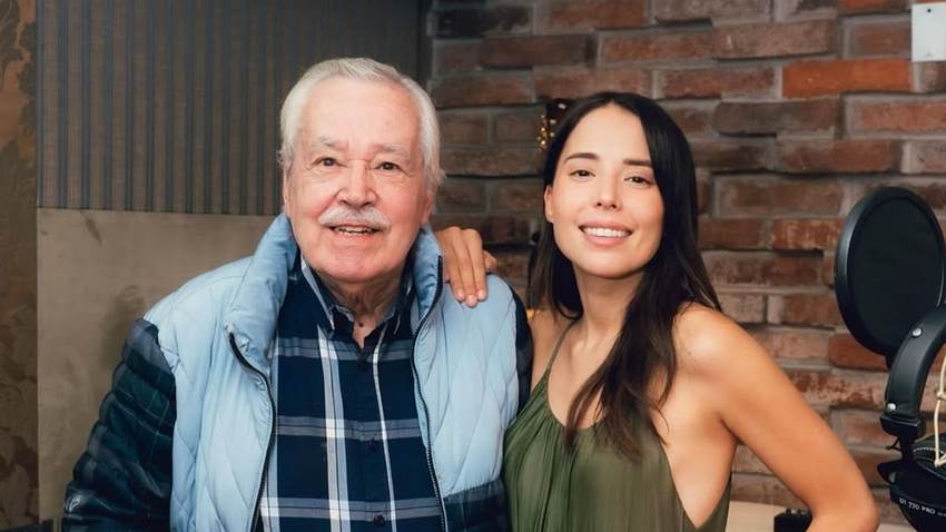 Majo Aguilar anuncia un entrañable dueto con su abuelito