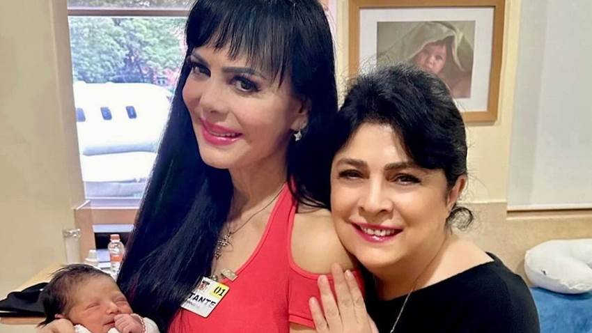La tierna sonrisa de Tessa en sus nuevas fotos junto a Maribel Guardia y Victoria Ruffo