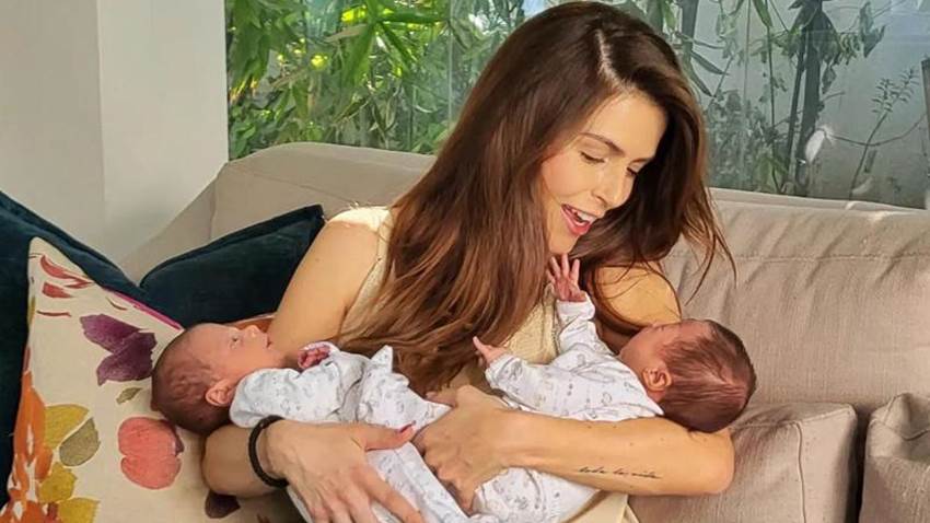 Claudia Álvarez desata la ternura en las redes con una nueva foto de sus mellizos