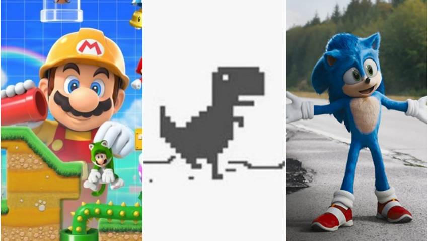 ¿Es cierto que puedes cambiar el dinosaurio de Google por Mario o Sonic? Te revelamos el misterio