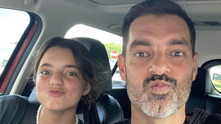 Tras un año separados, la hija de Gaby Espino se reúne con su papá, Cristóbal Lander