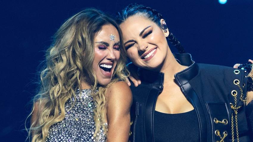Maite Perroni responde a la polémica, ¿tapó el rostro de Anahí en una fotografía?