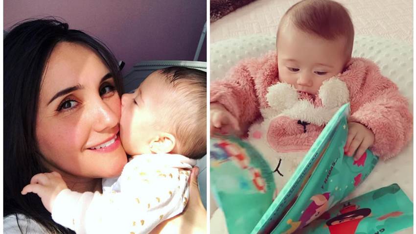 Dulce María enternece las redes con el primer libro de su bebé