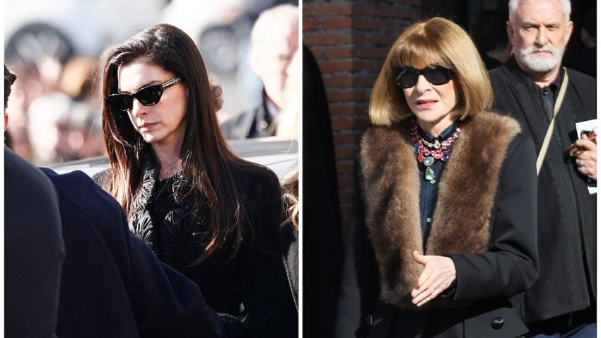 Anne Hathaway, Anna Wintour y más celebridades le dan el último adiós a Valentino en Roma