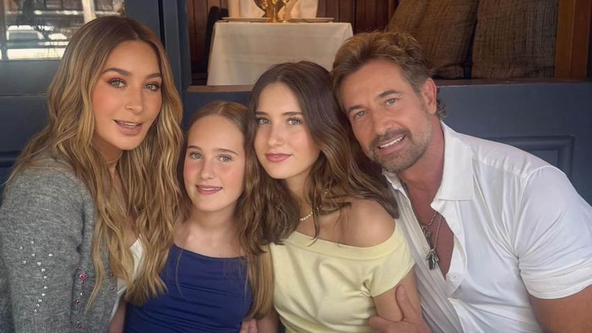 Geraldine Bazán y Gabriel Soto se reencuentran para celebrar en familia los cumpleaños de sus hijas